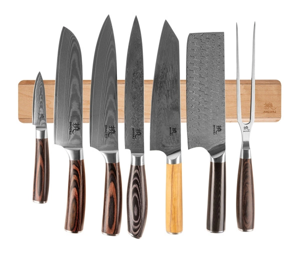 Shiori 撓 Hangu Suru listwa magnetyczna na noże z drewna klonowego