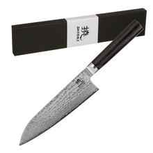Shiori 撓 Kyoto Santoku - japoński nóż szefa kuchni ze stali damasceńskiej VG10