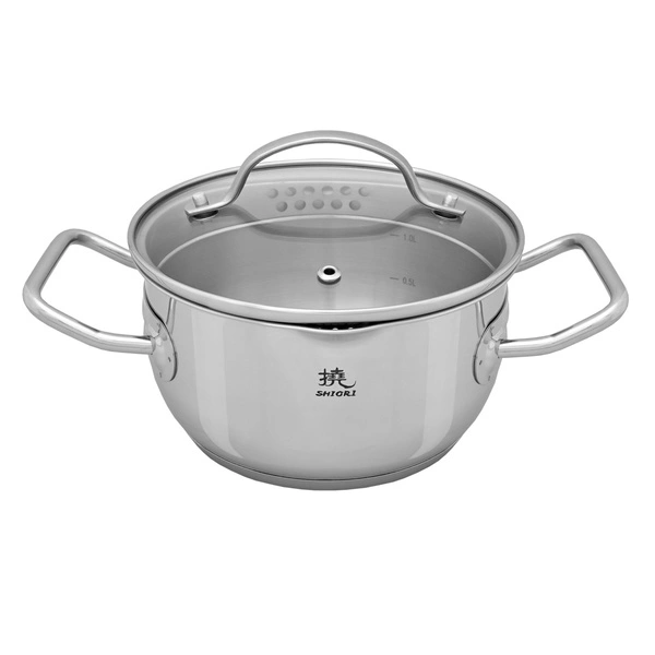 Shiori 撓 Steel Series Pro 316 zestaw garnków indukcja 7 elementów