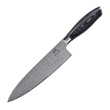 Shiori 3-Set 撓 Kuro Murō + Santoku + Sifu - zestaw trzech noży ze stali damasceńskiej