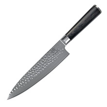 Shiori 3-Set 撓 Kuri Murō + Santoku + Sifu - zestaw trzech noży ze stali damasceńskiej