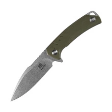 Shiori 撓 Midori No-Shi - nóż mysliwski/taktyczny full-tang ze stali 10Cr15CoMov, Stone Washed
