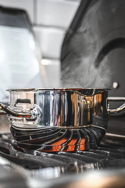 Shiori 撓 Steel Series Pro 316 zestaw garnków indukcja 7 elementów