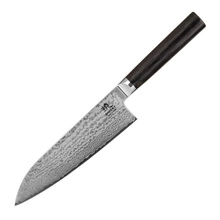Shiori 撓 Kyoto Santoku - japoński nóż szefa kuchni Seki/Japonia ze stali damasceńskiej VG10