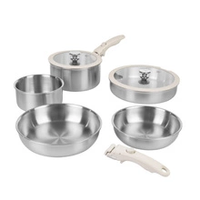 Shiori 撓 Velinna zestaw garnków i patelni indukcja 9 elementów