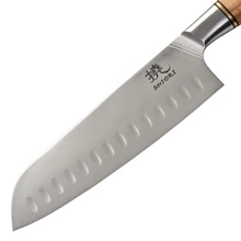 Shiori 撓 Shibuki Santoku - uniwersalny, wielozadaniowy nóż szefa kuchni ze stali sandvik 14C28N