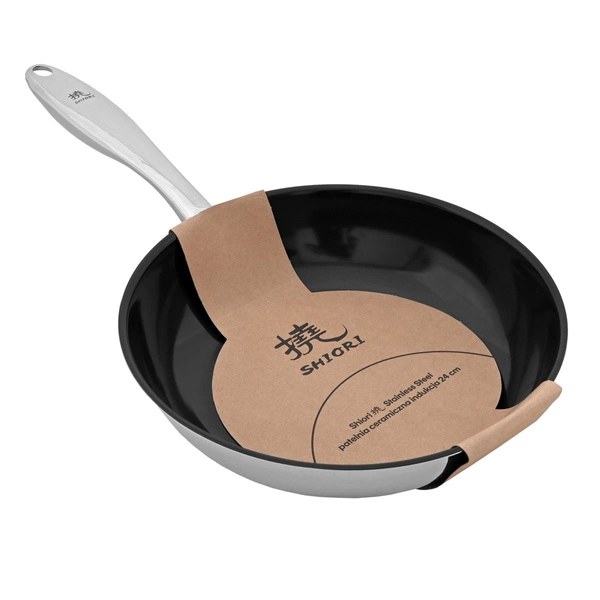 Shiori 撓 Stainless Steel 304 patelnia z powłoką ceramiczną indukcja 24 cm