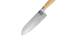 Shiori 撓 Hamburg Santoku - uniwersalny, wielozadaniowy nóż szefa kuchni ze stali niemieckiej 1.4116