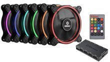 Wentylator Enermax T.B. RGB 120mm 6-pack +Hub (UCTBRGB12-BP6)