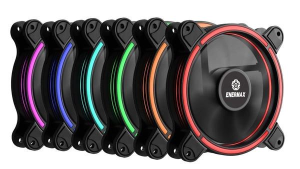 Wentylator Enermax T.B. RGB 120mm 6-pack +Hub (UCTBRGB12-BP6)