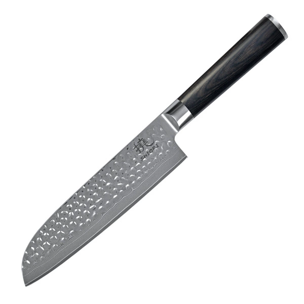 Shiori 3-Set 撓 Kuri Murō + Santoku + Sifu - zestaw trzech noży ze stali damasceńskiej
