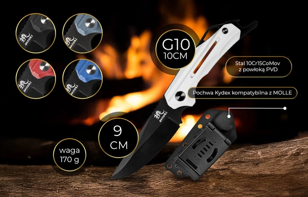 Shiori 撓 Daichi Yuki - nóż myśliwski ze stali 10Cr15CoMov z powłoką PVD