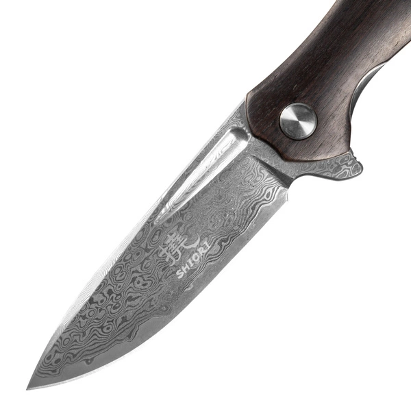 Shiori 撓 Mori - nóż myśliwski ze stali damasceńskiej