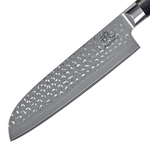 Shiori 3-Set 撓 Kuri Murō + Santoku + Sifu - zestaw trzech noży ze stali damasceńskiej